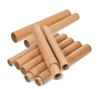 Angoily 20 pièces Tubes Expédition Papier Kraft de Cylindres Ronds pour Projets DIY Tubes Robustes et Empilables pour Maison Bureau