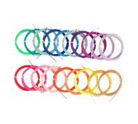 Angoily 20 Rouleaux Filament Pcl pour Stylo de Multicolores Matériau Basse Température Compatible Stylo Impression Recharges pour Créations Précises et
