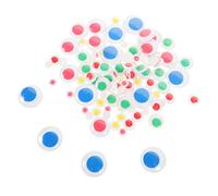 Angoily 200 Pièces Autocollants Oculaires Autoadhésifs Mobiles pour DIY Bricolage Stickers Yeux pour Poupées Accessoires Créatifs pour Animaux et Personnages Durable et Facile à Coller