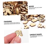 Angoily 200 Pièces Décorations Creux pour Diy Artisanat Cartoon Ornements Nature Forêt avec Champignons et Animaux pour Scrapbooking et Décoration Maison
