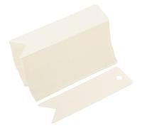 Angoily 200 pièces Étiquettes Prix Papier Kraft pour Bijoux Cartes Blanches Vierges avec Surface Lisse Étiquettes Suspendues pour Accessoires Bracelets Colliers et Facile à Écrire
