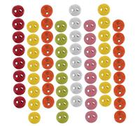 Angoily 200 Pièces Mini boutons en alliage deco boutons de couture universal round alloy buttons White