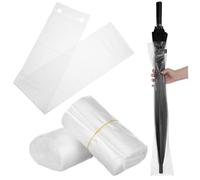 Angoily 200 Pièces Parapluie Automatiques Film Plastique Spécial Imperméable Rangement Pratique pour Jours de Pluie Lot