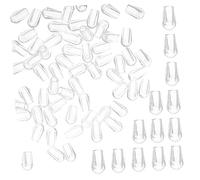 Angoily 200pièces Couvercles Ronds pour Lave-vaisselle Petits Capuchons de Rechange Transparents Accessoires de Cuisine pour Usage Domestique