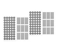 Angoily 20feuilles Points De Marquage Réfléchissants pour Scanner Marqueurs De Référence pour Numérisation Dots Réfléchissants Précis Intérieur Extérieur Points