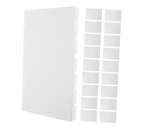 Angoily 21 pièces Intercalaires Classeur Détachables Onglets Divisoires Résistants pour Organiser Notes et Plans Quotidiens Inserts Polyvalents pour Carnet à Mobiles