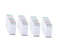 Angoily 24 pièces Budget Planner Cards Six Hole Cash Binder Refill Lightweight Business Budget Sheets Portable Organizer For Financial Independence