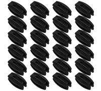 Angoily 24 Pièces Isolateurs Isolation Plastique de Noir Clôture Électrique, Rainure 14mm de Sécurité pour Fils Systèmes Agricoles