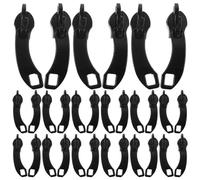 Angoily 24 Pièces Lot de Tirettes de Fermeture Éclair Double Couche Anti- Remplacements Robustes pour Valises et Sacs Faciles à Installer Silencieuses et Durables pour Voyageurs Fréquents