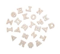 Angoily 24 Pièces Lot Lettres Grecques Double Couche Non pour Bricolage Peinture Décoration Murale Artisanat Créatif Maison