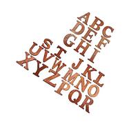 Angoily 26 Pièces Lettres Bois pour Alphabet Anglais Jetons Bois Éducatifs pour Apprendre Anglais Jouet Apprentissage de Lettres