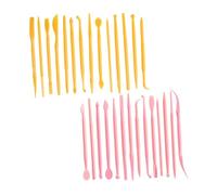 Angoily 28 Pièces Outils de Sculpture Argile Multifonctions pour Modelage Polymère Poterie et Fondant Portable pour Graver et Détailler Adapté Débutants et Artistes