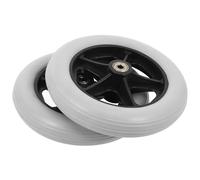 Angoily 2pcs Roues de Remplacement pour Fauteuil Roulant Roulettes Pivotantes, Matériau Pvc Résistant à L'usure, Accessoires pour Petits Chariots et Déambulateurs