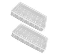 Angoily 2pièces Boîte De Rangement Pour Œufs Avec Conteneur Transparent Pour Réfrigérateur Porte- Empilable Et Pratique
