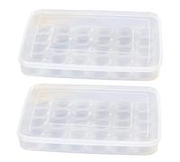 Angoily 2pièces Boîte Rangement Œufs Empilable Transparent Avec Couvercle Pour Réfrigérateur Et Conservation Des Œufs De Variée