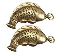 Angoily 2pièces Breloques Carpe Pendentif Pour Porte-clés Perles Espacement Pour Sac Breloque Carpe Unique