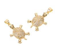 Angoily 2pièces Breloques Tortues Marines Laiton pour Collier et Bracelet Chance Créations Bijoux DIY