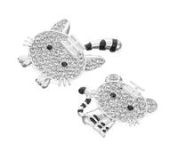 Angoily 2pièces Décorations Alliage Pour Coque De Téléphone Breloques Tigre Soi-même Porte-clés Personnalisables Ornement Créatif