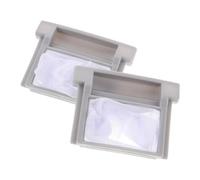 Angoily 2pièces Filtre à Linge Nylon Pour Machine à Laver Filet Anti-peluches Et Attrape-flottant Pour Lavage Et Séchage Accessoire Pratique Pour Éviter Les Peluches