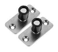 Angoily 2pièces Guide De Porte Coulissante Inoxydable Avec Monture Sol Pour Stabiliser Les Portes De Grange Roulettes Et Support Équilibré Design Compact Et