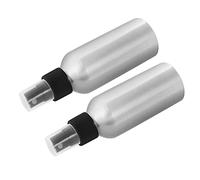 Angoily 2Pièces Lot de Bouteilles Spray Vide Aluminium avec Embout Noir Flacons Rechargeables pour Cosmétique et Vaporisateur Eau pour Plantes