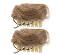 Angoily 2pièces Lot de Chignons Postiches avec Pinces Faux Chignon Décoiffé pour Femmes Extension de Accessoire de Coiffure