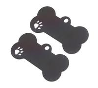 Angoily 2pièces Plaques Identité Acier Inoxydable pour Chiens Et Vierges pour Gravure DIY Résistantes à Usure Casse pour Identification des Animaux De Compagnie