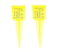 Angoily 2pièces Pluviomètre à Large Ouverture Plastique Gobelet Doseur pour Mesurer Les Précipitations Outil De Mesure De Eau pour Pelouse Et Jardin