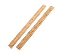 Angoily 2pièces Règle de Couture Bambou Graduée Double Face Outil de Mesure pour Tricot Lot