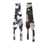 Angoily 2pièces Sangle À Lunettes Camouflage Corde Élastique Anti-perte Pour Lunettes Accessoires De Masque Lot De Camouflage Grise Verte