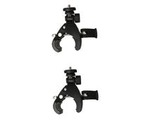 Angoily 2pièces Support De Smartphone Multi- avec Pince Latérale Adaptateur De Montage pour Diffusion Direct Compatible avec Smartphones Prise De Vue Multi-Angles Couleur Noire