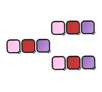 Angoily 3 Ensembles 3 Pièces Filtre de caméra de Sport caméra Filtre sous-Marin Accessoire de Filtre Coque Etanche Waterproof Case Accessoires caméra Sport Filtre de plongée caméra Rouge