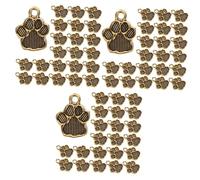Angoily 3 Ensembles Accessoire De Bijoux De Patte Charmes De Création De Bricolage Pendentifs Breloques Bricolage Breloques Pour Bracelet Doré Alliage De Zinc 100 Pièces * 3