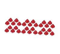 Angoily 3 Ensembles Boucles D'oreilles Colorées À Champignons Tachetés Pendentif Champignon Boucle D'oreille Accessoires Charme De Champignon Mini Breloques Rouge Résine 10 Pièces * 3