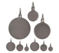 Angoily 3 Ensembles Cible de Tir en Acier Inoxydable, Cible Suspendue Ronde Argentée, Portable et Légère, pour Tireurs, Compétitions et Divertissement en Groupe