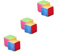 Angoily 3 Ensembles Peluche De Jeu De Cartes Dés De Jeux De Société Dés Colorés d'apprentissage du Cube Dés Polyédriques Jeu De Cubes D'histoire Film Plastique 2 Pièces * 3