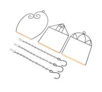 Angoily 3 Ensembles Support Perchoir Oiseau Portable Fer Station Entraînement pour Perroquets et Petits Oiseaux Chaîne pour Cage et Volière