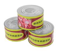 Angoily 3 Pièces Accessoires Funéraires Nourriture Factice Commémorative | Forme Boîte de Conserve Réaliste, Léger et Compact, pour Rituel D’adieu Animal, Cérémonies Extérieures