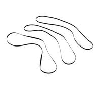 Angoily 3 pièces Courroie Platine Caoutchouc Noire pour Lecteur Vinyle et Magnétophone Ceinture de Rechange Résistance Élevée et Rotation Fluide