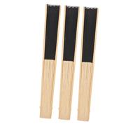Angoily 3 pièces Éventail Pliant Bambou Eventails à Main Portables pour Décoration Cosplay et DIY Ventilateur Léger et Pratique pour Fêtes et Usage Quotidien