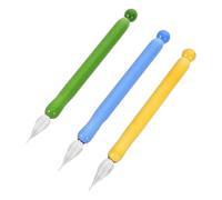 Angoily 3 Pièces Glass Dip Pen Set Transparent Colored Glass Pens For Writing Calligraphy And Art Lightweight Smudge- Stationery For Students And Teachers