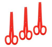 Angoily 3 pièces Grand Ciseaux Géants Décoratifs Plastique Accessoires Costume Clown Larges pour Scène Décoration Halloween et Fêtes Costumées Sécurité Renforcée pour Performances