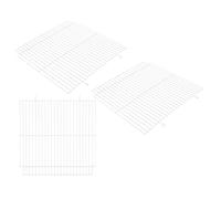 Angoily 3 Pièces Lot de 3 Séparateurs de Cage pour Hamsters en Treillis Métallique 28 X 27 CM, Cloison de Séparation Sûre et Robuste pour Enclos en Fer, Accessoire d'Habitat Modulable pour