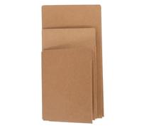 Angoily 3 Pièces Organisateur Trieur De Cartes Portefeuille Porte-Passeport Titulaire d'un Document De Voyage Titulaire du Reçu Carte De Messagerie Portefeuille De Reçus Khaki Papier Kraft