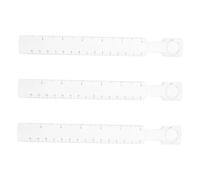 Angoily 3 Pièces Règle Portable avec Échelle Centimétrique et Loupe Outil de Mesure Manuel Polyvalent pour Dessin Artisanat Pliage Origami et Modélisme Compact