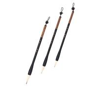 Angoily 3 pièces Set de Pinceaux Calligraphie Chinoise Traditionnels Pratiques et Portables pour Débutants et Artistes avec Manches Élégant