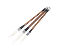 Angoily 3 Pièces Set de Pinceaux de Calligraphie Traditionnelle Chinoise Petite Moyenne et pour et Peinture Absorption Encre Optimale Débutants et Artistes