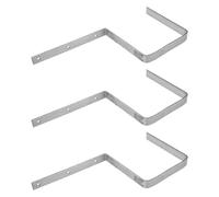 Angoily 3 Pièces Support Gouttière Métallique Robuste Crochets de Toiture pour Collecte Eau Pluie Fixation Invisible pour Contrôle Flux et Protection des Murs et Jardins