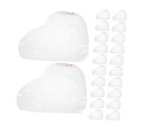 Angoily 30 Pièces Boot Rain Covers Women Short Single-Use Overshoes with Elastic Opening Heavy Duty Transparent Rain Boot Protectors for Outdoor Rafting and House Cleaning