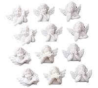 Angoily 30 Pièces breloques pince à cheveux scrapbooking album souvenir sacoche portable hair charms Charmes mignons décor breloques miniatures à plat photo cas charmes résine blanche